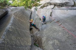 Arrampicata trad a Cadarese