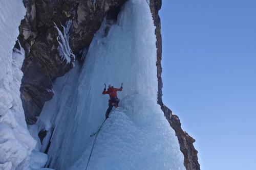 6ice climbing